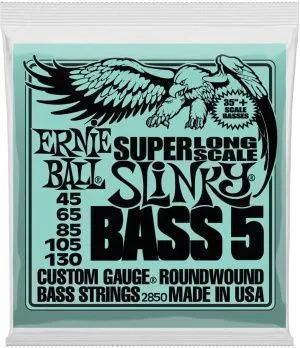 Ernie Ball 2850 (45-130) Комплект струн для 5-струнной бас-гитары с мензурой от 35".