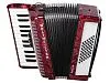 Weltmeister Perle-II-48/26-RD Perle Аккордеон 26/48/II/3, красный, с ремнями и футляром.-0