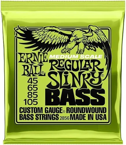 Ernie Ball 2856 (45-105) Комплект струн для бас-гитары.