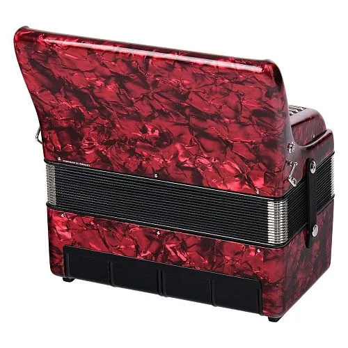 Weltmeister Perle-II-48/26-RD Perle Аккордеон 26/48/II/3, красный, с ремнями и футляром.