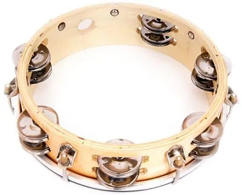 Dadi MT6-082W Тамбурин с пластиком круглый.