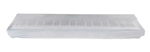 Lutner Aka-015W Накидка для цифрового пианино универсальная бархатная, белая.