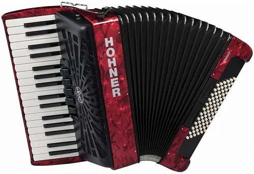 Hohner Bravo III 72 Red Аккордеон трехголосный. 