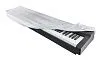 Lutner Aka-015W Накидка для цифрового пианино универсальная бархатная, белая.-0