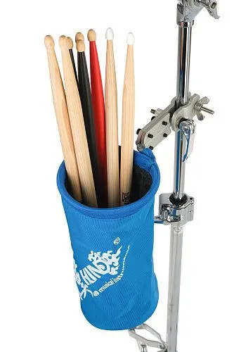 HUN ST-1 Blue Держатель (чехол) для барабанных палочек на стойку, синий.