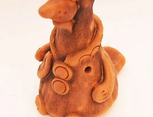 Керамика Щипановых SB07 Свистулька большая Лиса.