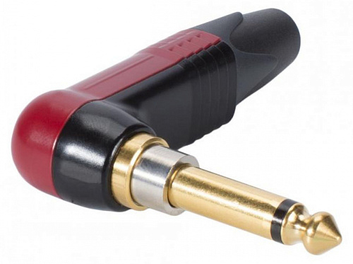 Neutrik NP2RX-AU-Silent Разъем Джек моно 6.3 мм угловой профессиональный, с выключателем.