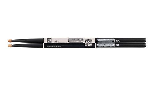 HUN 10103006 Colored Series QI 5A BLACK Барабанные палочки, черные.