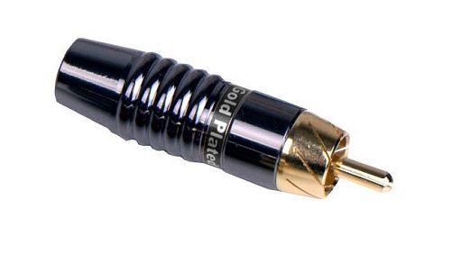 Invotone RCA500M BK Разъем тюльпан на кабель RCA, черный.