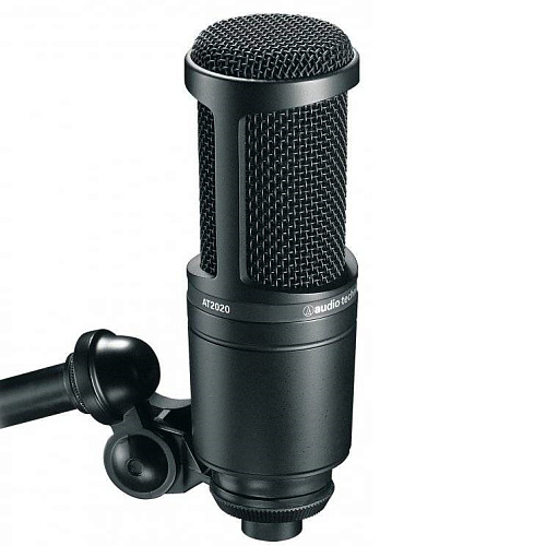 Audio-Technica AT2020 Микрофон студийный, предварительно поляризованный конденсаторный.