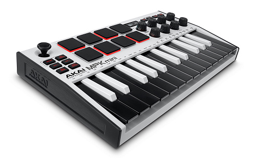 Akai Pro MPK Mini MK3 W USB/MIDI-клавиатура.