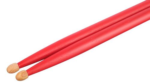 HUN 10104003 Colored Series Bluefire 5A Red Барабанные палочки, красные.