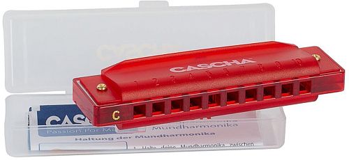 Cascha HH-2273 Fun Blues Губная гармошка, красная.