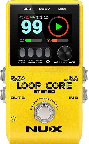 Nux Loop-Core-Stereo Гитарная педаль эффектов.