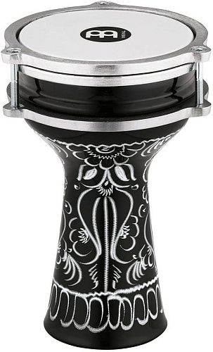 Meinl HE-052 Дарбука 4 1/4" x 7 3/4", алюминий, черный, гравировка.